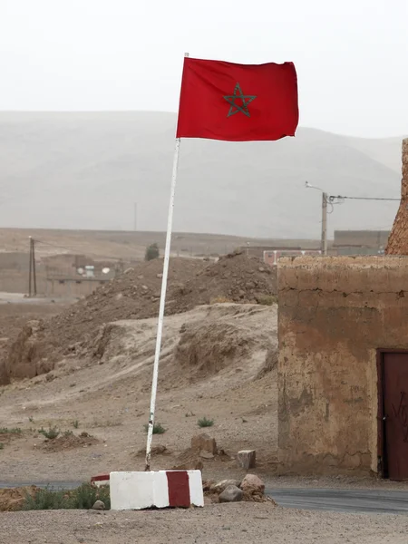 Moroccon vlajka — Stock fotografie