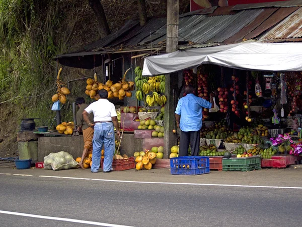Puesto de frutas al borde de la carretera —  Fotos de Stock