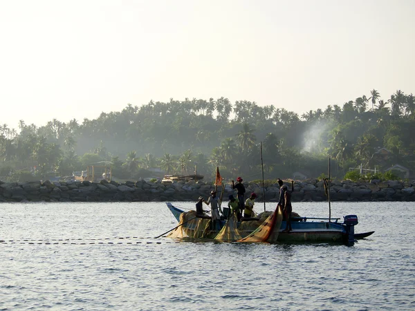 Rybáři v Indickém oceánu — Stock fotografie