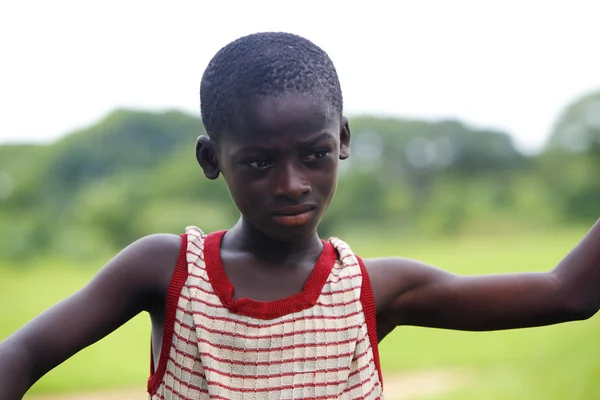 Closeup afrického chlapce — Stock fotografie