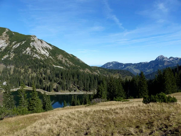 Excursión Montaña Auerspitze Cordillera Mangfall Baviera Alemania — Foto de Stock