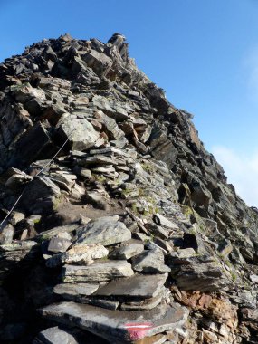 Berlin yüksek yolu, Avusturya Tyrol 'da Zillertal Alpleri