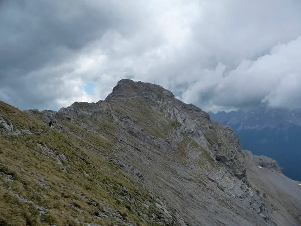 Mountain Hiking Tour Daniel Mountain Tyrol Austria Summertime — Stock Photo, Image
