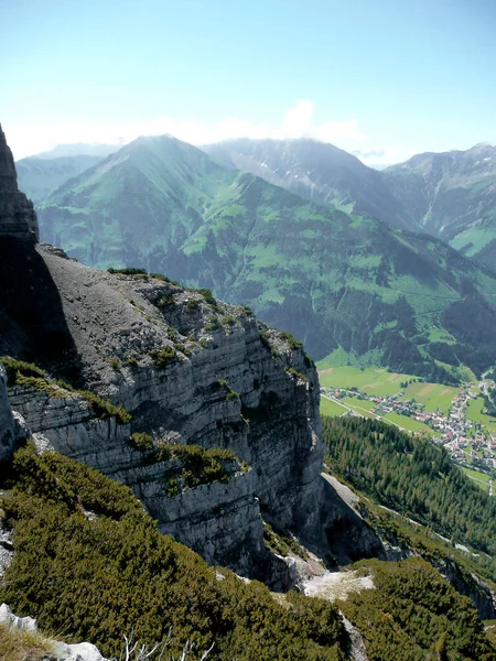 Przeprawa Przez Alpy Ammergau Niemcy Austria — Zdjęcie stockowe
