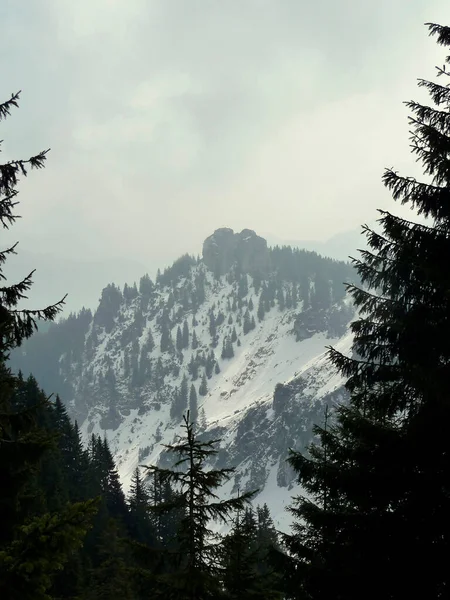 Berg Ettaler Mandl Beierse Alpen Duitsland Winter — Stockfoto