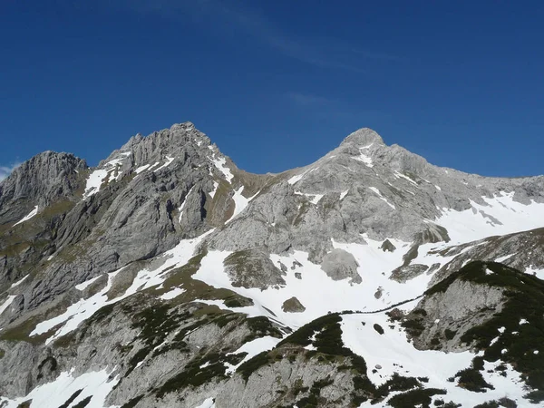 Passeio Montanha Para Lago Seebensee Tirol Áustria — Fotografia de Stock
