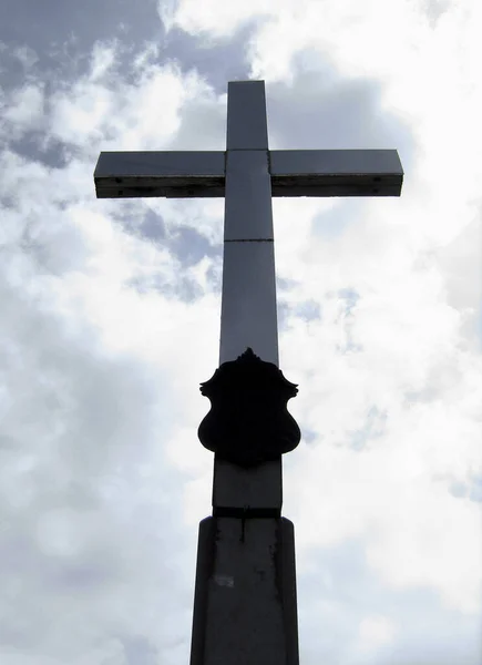 Gipfelkreuz Des Heimgartens Bayern Winter — Stockfoto