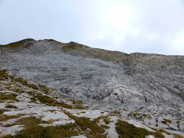 Sonbaharda Allgau Alpleri Bavyera Almanya Hoher Ifen Dağı Turu — Stok fotoğraf