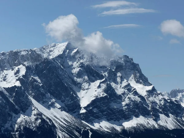 Hoher Ziegspitz Mountain Tour Baviera Alemanha — Fotografia de Stock