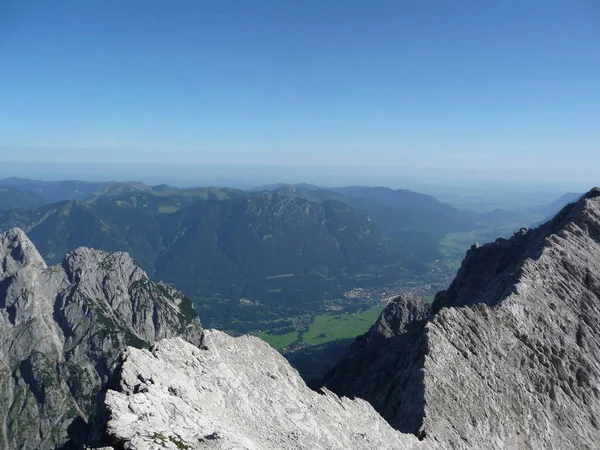 Randonnée Montagne Sur Crête Jubilaeumsgrat Bavière Allemagne Été — Photo