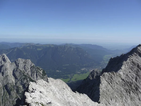 Гірський Туризм Хребті Джубілаеумсграт Баварія Німеччина Влітку — стокове фото