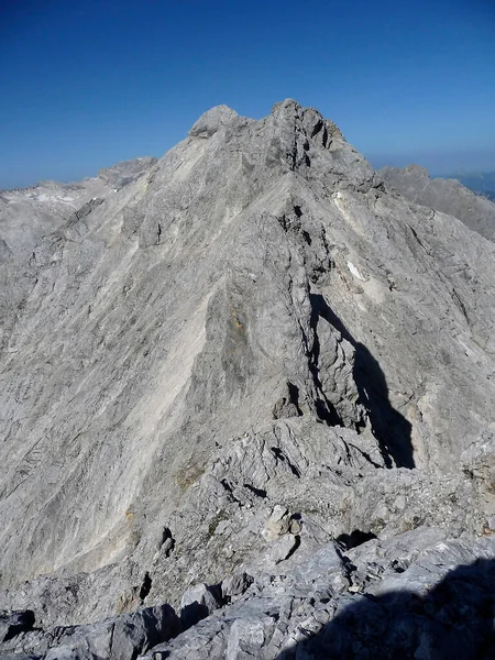 Escursione Montagna Sul Crinale Jubilaeumsgrat Baviera Germania Estate — Foto Stock