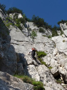 Ferrata Seebensee, Tajakopf Dağı, Tyrol, Avusturya