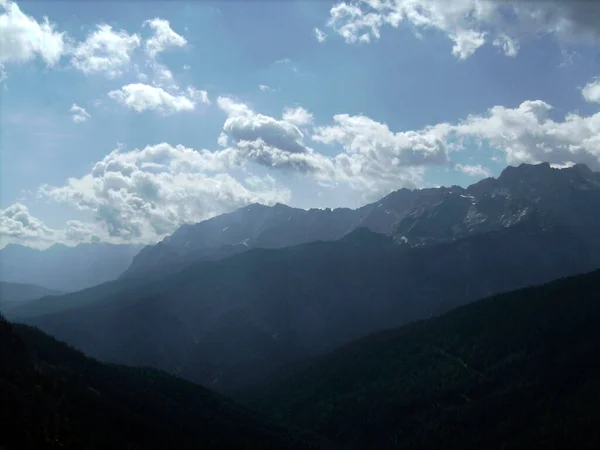 Pohled Hory Garmisch Partenkirchen Bavorsko Německo Jaře — Stock fotografie