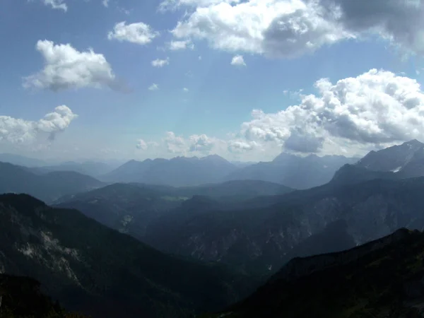 Ορεινό Πανόραμα Από Alpspitze Μέσω Ferrata Garmisch Partenkirchen Βαυαρία Γερμανία — Φωτογραφία Αρχείου