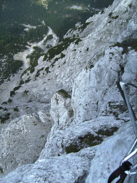 Kufstein Vía Ferrata Través Cara Norte Austria Otoño — Foto de Stock