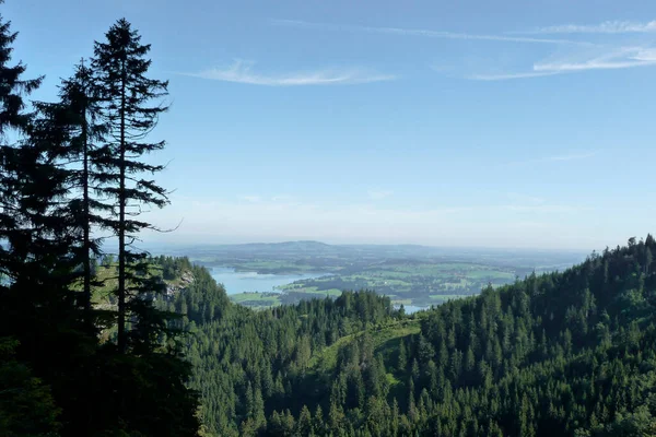 Forggensee Uit Tegelberg Beieren Duitsland — Stockfoto