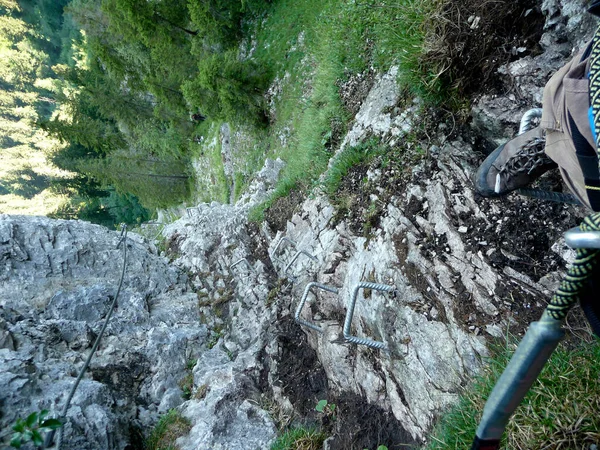 Tebberg Ferrata Bavaria Germany — стоковое фото