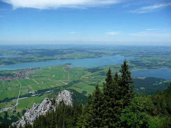Mountain Panorama Tegelberg Mountain Bavaria Germany — Zdjęcie stockowe