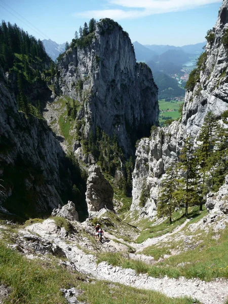 Tebberg Ferrata Bavaria Germany — стоковое фото