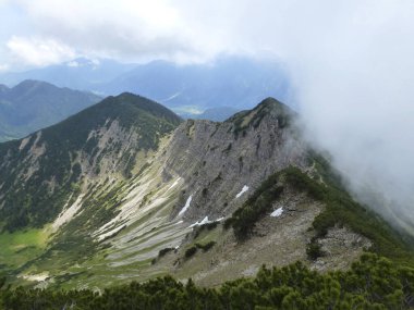 Notkarspitze Dağı 'na dağ yürüyüşü turu, Ammergau Alpleri, Almanya