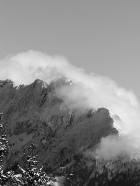 Pendling Dağı 'na kış yürüyüşü, Tyrol, Avusturya