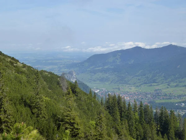 Pohled Hory Kofel Ammergau Alps Německo — Stock fotografie