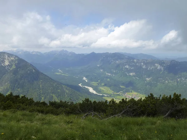 Mountain Hiking Tour Notkarspitze Mountain Ammergau Alps Germany — Stock Photo, Image