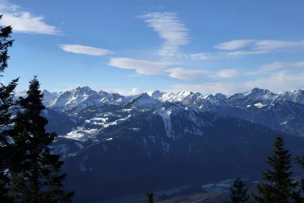 Excursión Invierno Montaña Hoher Frassen Raggal Austria —  Fotos de Stock