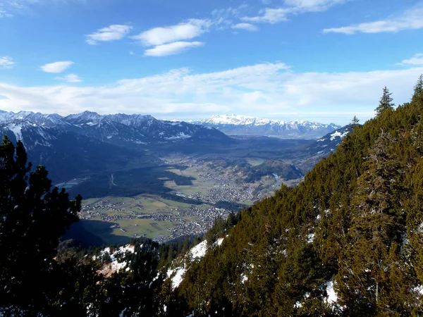 Χειμερινή Πεζοπορία Στο Βουνό Hoher Frassen Raggal Αυστρία — Φωτογραφία Αρχείου