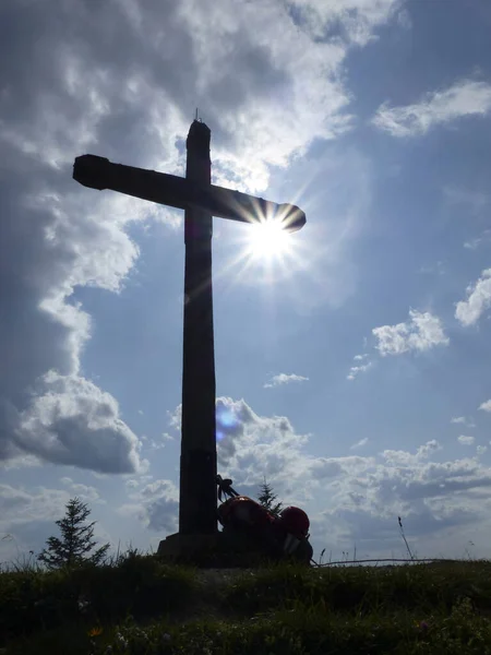 오스트리아 페라타를 경유하는 셰보어 십자가 — 스톡 사진