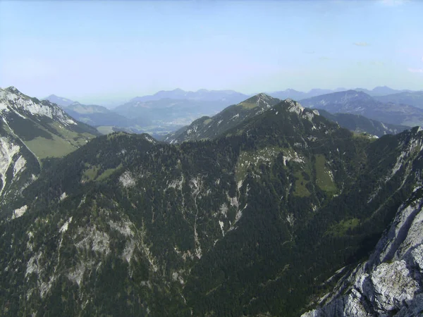 Panorama Montagne Kufstein Ferrata Travers Face Nord Autriche Automne — Photo