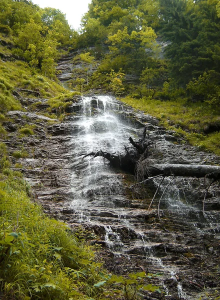 Waterfall Postalmklamm Canon Ferrata Salzburg Austrian Salzkammergut Austria — Zdjęcie stockowe