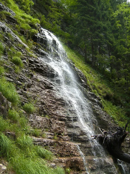 Waterfall Postalmklamm Canon Ferrata Salzburg Austrian Salzkammergut Austria — Stock fotografie