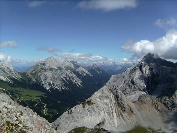 Ferrata Lac Haute Montagne Seebensee Montagne Tajakopf Tyrol Autriche Été — Photo