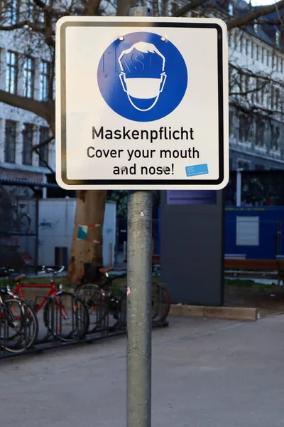 Requisitos Máscara Munich Centro Alemania —  Fotos de Stock