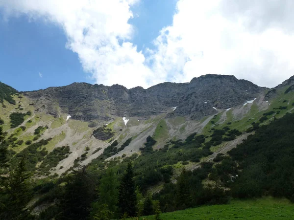 Passeio Montanha Notkarspitze Ammergau Alps Alemanha — Fotografia de Stock