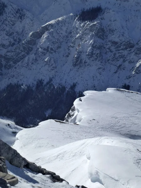 Excursión Invierno Montaña Pleisenspitze Tirol Austria — Foto de Stock