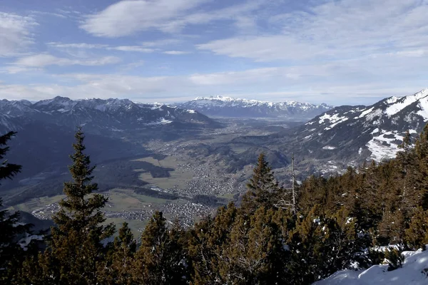 Vintervandring Till Hoher Frassen Berg Raggal Österrike — Stockfoto