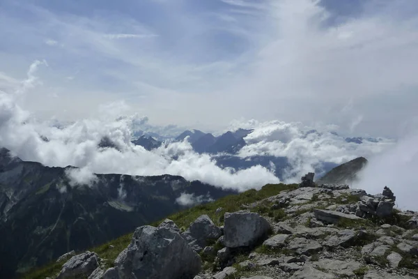 Soiernspitze Dağına Dağ Yürüyüşü Turu Bavyera Almanya — Stok fotoğraf