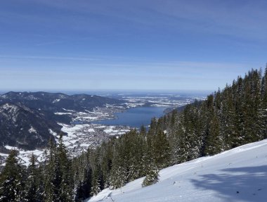 Wallberg dağ turundan Tegernsee, Bavyera, Almanya