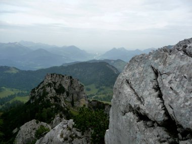 Ferrata üzerinden Widauersteig, Scheffauer Dağı, Tyrol, Avusturya
