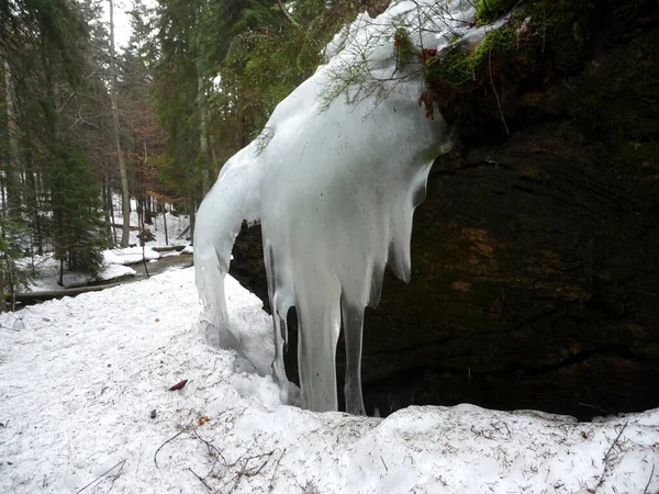 Winterzeit Bayerischen Wald — Stockfoto