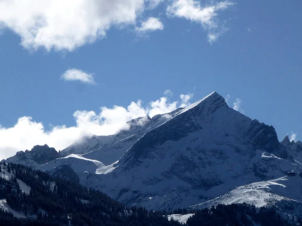 Alpspitze Berg Wetterstein Bergsmassiv Bayern Tyskland — Stockfoto