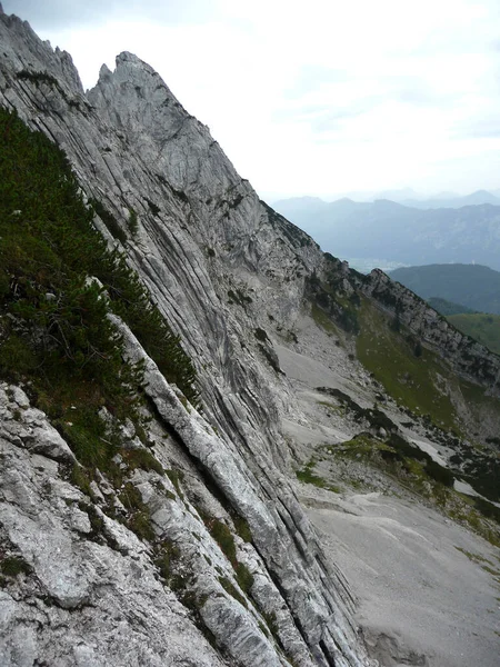 Widauersteig Ferrata Muntele Scheffauer Tirol Austria — Fotografie, imagine de stoc