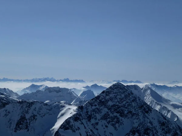 Wilder Pfaff Mountain Ski Tour Tyrol Austria — стокове фото