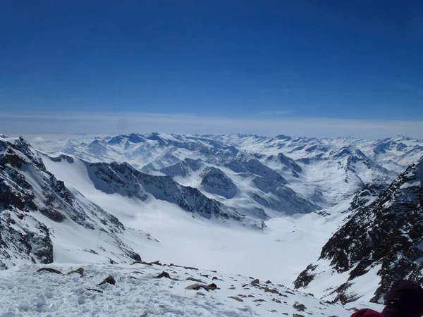 Wilder Pfaff Mountain Scialpinismo Tirolo Austria — Foto Stock