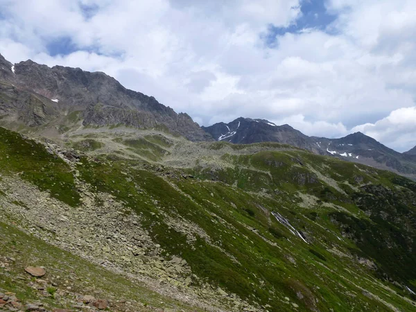 Stubai Trilha Caminhadas Alta Altitude Volta Tirol Áustria — Fotografia de Stock