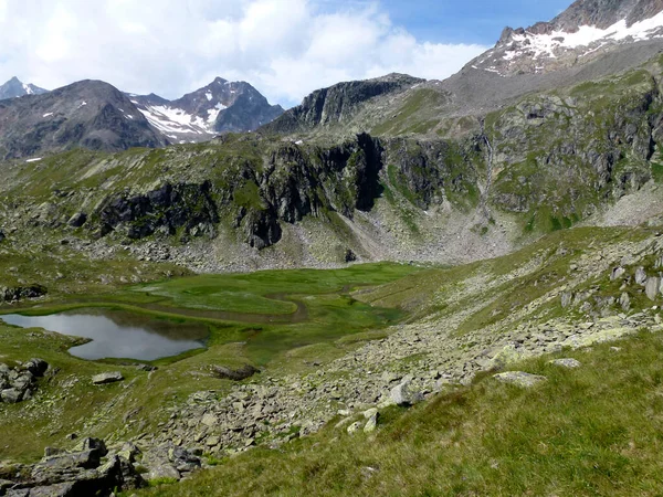 Високогірний Пішохідний Маршрут Stubai Коло Тіролі Австрія — стокове фото