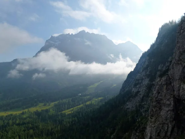 Panorama Montanhoso Ferrata Tajakante Tirol Áustria Verão — Fotografia de Stock